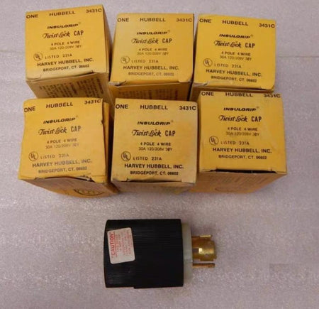 HBL3431C - Hubbell 30A 120 208VAC 4-Pole 4-Wire Non-NEMA Twist-Lock 6 10