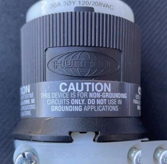 HBL3431C - Hubbell 30A 120 208VAC 4-Pole 4-Wire Non-NEMA Twist-Lock 6 10