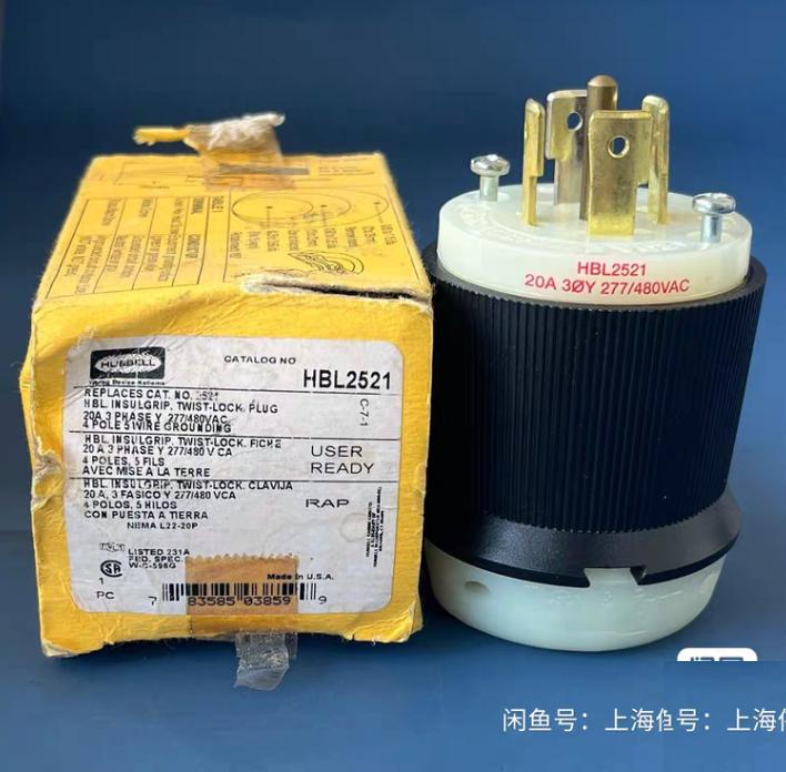 HBL7595 15 ML-2P 15A 125V AC HBL2521 NEMA L22-20R 20A 277 480V
