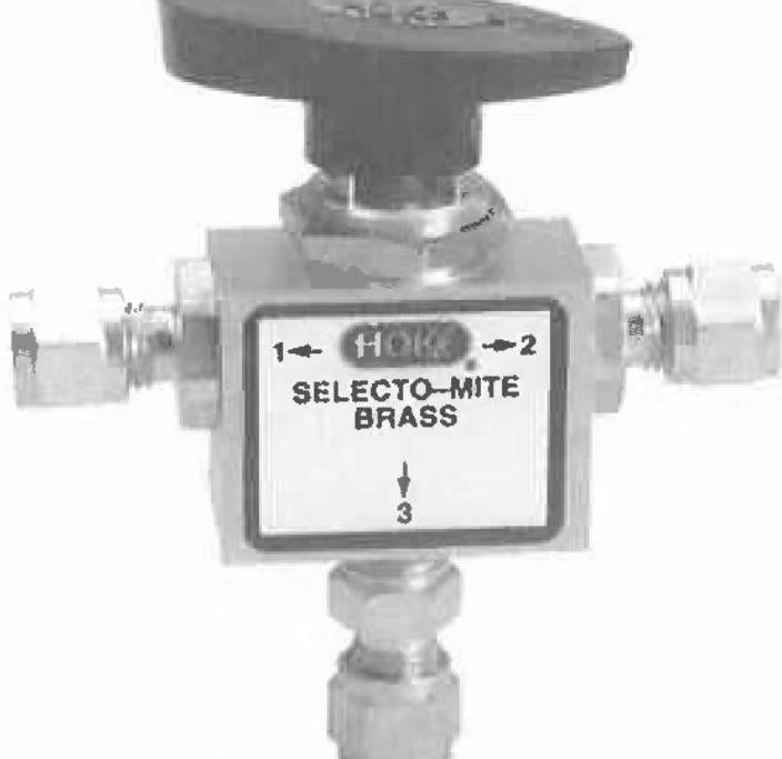 HOKE 7177G4Y VALVE BALL 3-WAY 1 4 OD GYROLOK 316 SS