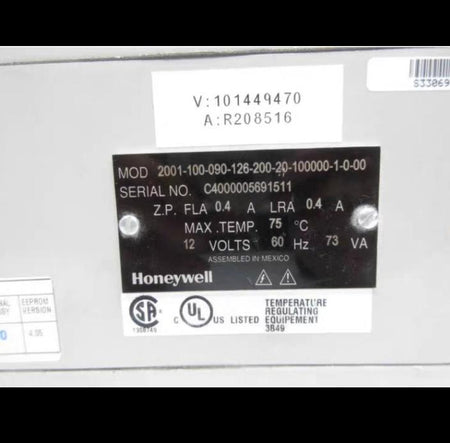 HONEYWELL 2001-100-090-126-200-20-100000-1-0-00 12V NSNP