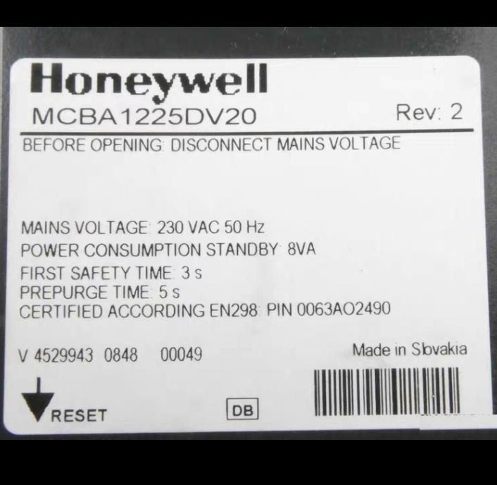 HONEYWELL 87229861880 MCBA1225DV20