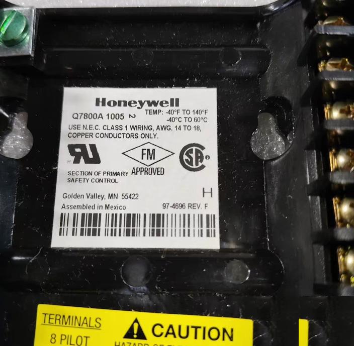 HONEYWELL Q7800A1005 EC7850A1122