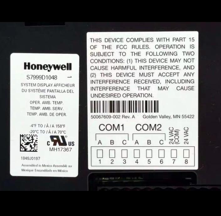HONEYWELL S7999D1048