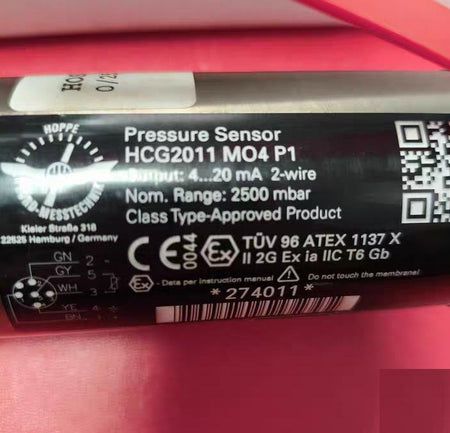 HOPPE HCG2011 MO4 P1 HCG2011 MO4 P1 4-20mA 2-wire 2500mbar