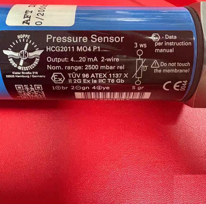 HOPPE HCG2011 MO4 P1 4-20mA 2-wire 2500mbar