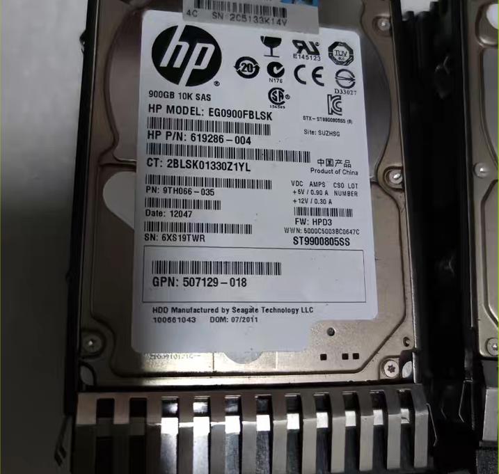 HP    619463-001 SAS 900GB 6GB ST9900805S 619286-004