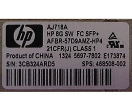 AFBR-57D9AMZ-HP4 468508-002 AJ718A
