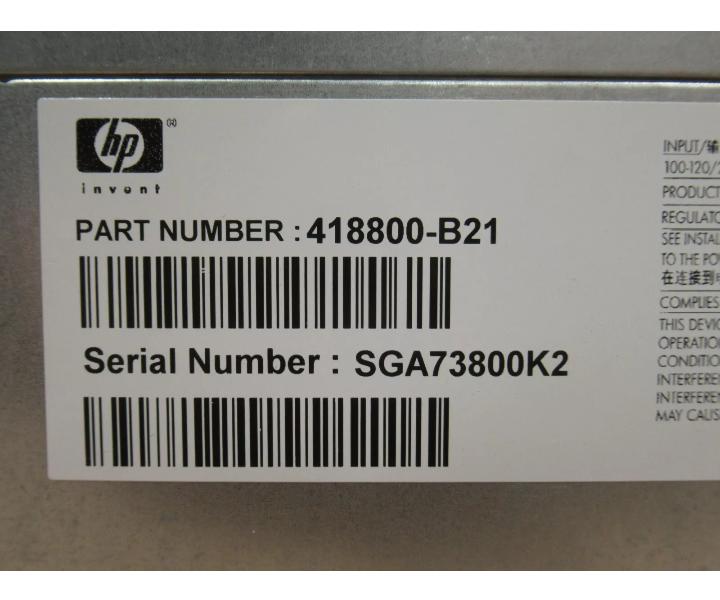 399049-001 418800-B21 MSA70 2190GB