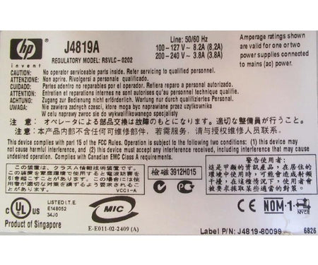 8-Slot 5308XL J4819A J4821B J4820B
