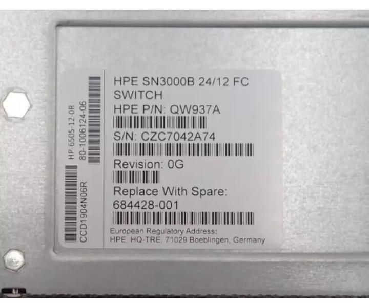 24-Port 12-Active SN3000B 16Gb QW937A