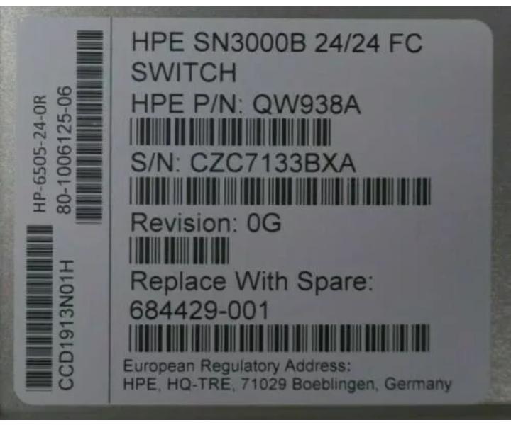 24-Port SN3000B QW938A 16Gb