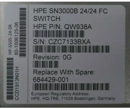 24-Port SN3000B QW938A 16Gb