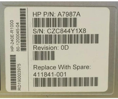 411841-001 HP-240E-R1000 A7987A