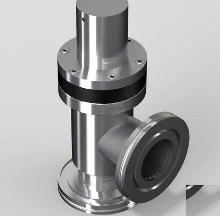 HTC AV-ISO63-P2 AVB-ISO63-P2 Specifications Polished 304 stainless steel body 3 4 8inch port ODs 4 6 5 kg cm2 operating air pressure Bakeable to 150 CViton Seal Bonnet 10E-9 Torr vacuum rating ISO flange