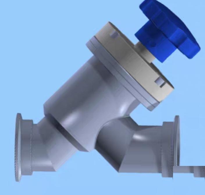 HTC YVB-KF40-M Angle Inline Y lesker SYV0150MVQF