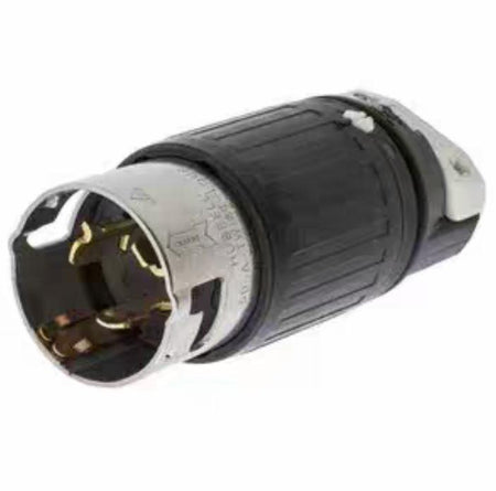 HUBBELL CS6364C CS6365C Hubbell Wiring Device-Kellems CS6364C Twist Locking Receptacle 50A 125 250V 3 Pole 4 Wire Nylon Insulgrip Series