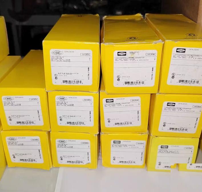 HUBBELL CS6364C CS6365C Hubbell Wiring Device-Kellems CS6364C Twist Locking Receptacle 50A 125 250V 3 Pole 4 Wire Nylon Insulgrip Series