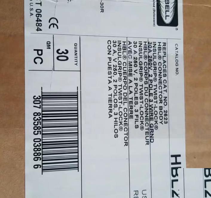 HUBBELL HBL2620 HBL2621 HBL2623 HBL2625 HBL2626 30A 250V XYNEMA L6-30 TWIST-LOCK