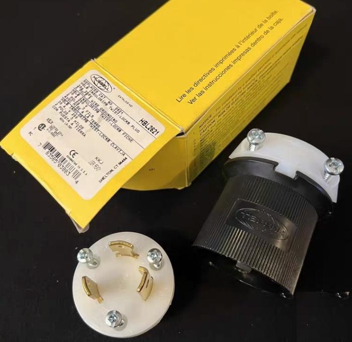 HUBBELL HBL2620 HBL2621 HBL2623 HBL2625 HBL2626 30A 250V XYNEMA L6-30 TWIST-LOCK