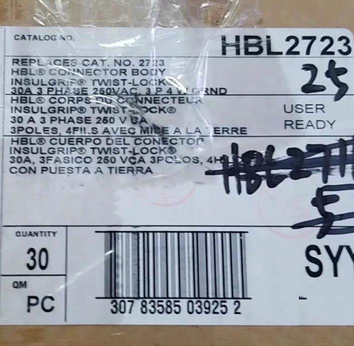 HUBBELL HBL2710 12 HBL2711 HBL2713 HBL2715 HBL2720 HBL2721 10 HBL2723 24 HBL2725 HBL2726 6 HBL2730 6 HBL2733 1 HBL2736 2 HBL2745 2 30A 125 250V 250V 3ph