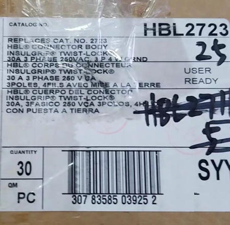 HUBBELL HBL2710 12 HBL2711 HBL2713 HBL2715 HBL2720 HBL2721 10 HBL2723 24 HBL2725 HBL2726 6 HBL2730 6 HBL2733 1 HBL2736 2 HBL2745 2 30A 125 250V 250V 3ph