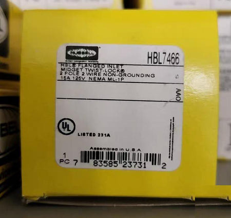 HUBBELL HBL7593 HBL7594 HBL7595 HBL7594V HBL7596 HBL7464V HBL7465V HBL7466 HBL7467 7485 Midget Twist-Lock ML-1 ML-2