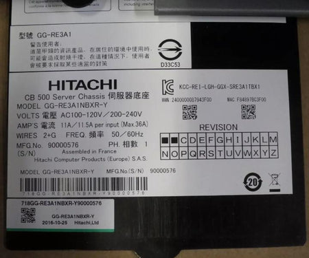 16xE5-2690v4 CB500 8xCB520H 2xMgmt 2x10Gb 2x8Gb
