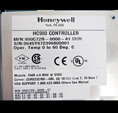 Honeywell 900C72R-0000-41 PLC