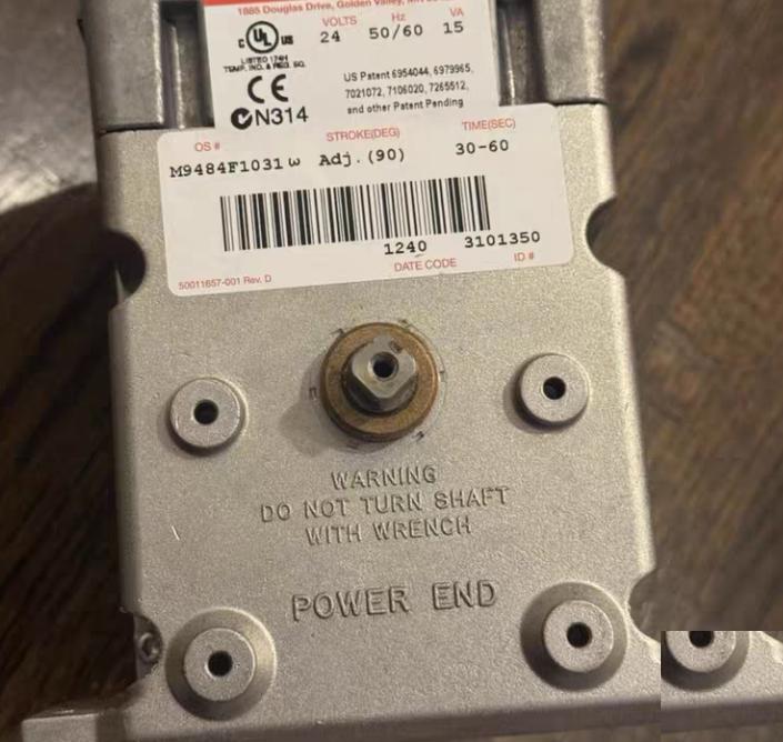 Honeywell M9484F1031 U Modutrol IV 24V 20VA 50 60Hz 150 lb-in