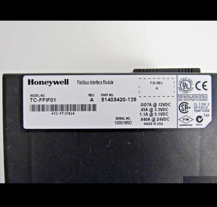 Honeywell TC-FFIF01 REV A 51403420-125