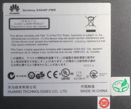 S5648P-PWR 48-Port 1GbE RJ45