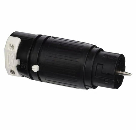 Hubbell CS8264C CS8265C 8264 8 8265 2 CS8265C 1100RMBCS8264C 1140RMB Locking Devices Twist-Lock® Industrial Female Connector Body 50A 250V 2-Pole 3-Wire Grounding Non-NEMA Screw Terminal Black and White