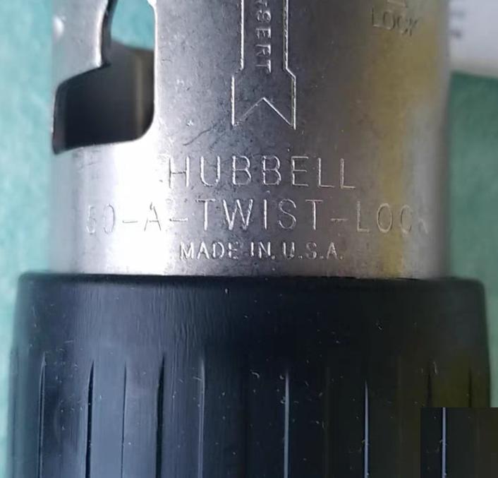 Hubbell CS8365C 50A 250VAC 10 Brand Hubbell Wiring Device-KellemsCatalog ID CS8365CLocking Devices Twist-Lock® Industrial Male Plug 50A 3-Phase Delta 250V AC 3-Pole 4-Wire Grounding Non- NEMA Screw Terminal Black and White