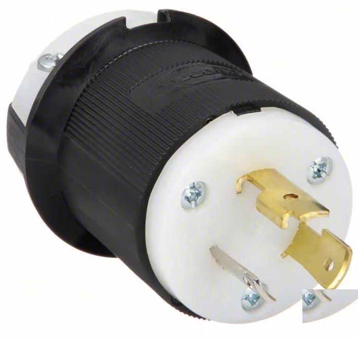 Hubbell HBL2311 Twist-Lock® Devices 20A 125V AC 2 Pole 3 Wire Grounding Insulgrip® Plug 82