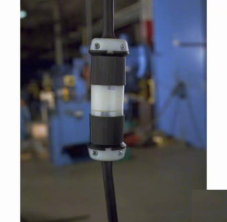 Hubbell HBL2323 L6-20R Locking Connector L6-20R 20 A 250V AC 2 Poles Black White Screw Terminals L6-20 40
