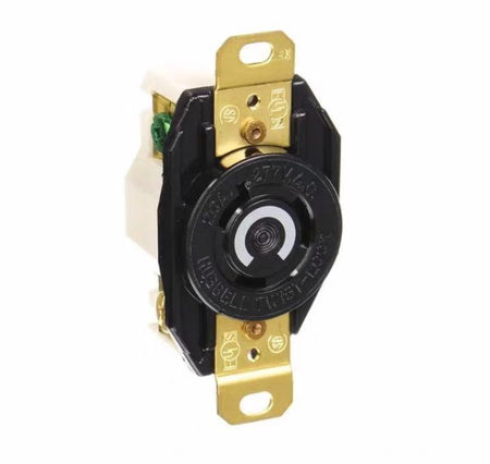 Hubbell HBL2330 Twist-Lock Receptacle NEMA L7-20R 20A 277VAC 2P 3W8 10