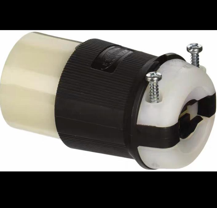 Hubbell HBL2743 HBL2745 30A 3-Phase Delta 600V AC 3-Pole 4-Wire Grounding L17-30R FLANGE INLET