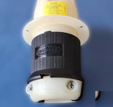 Hubbell HBL2743 HBL2745 30A 3-Phase Delta 600V AC 3-Pole 4-Wire Grounding L17-30R FLANGE INLET