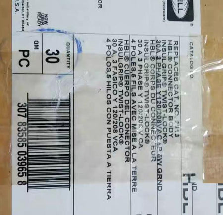 Hubbell HBL2810 HBL2811 HBL2813 HBL2815 HBL2820 HBL2821 30A 3PH 120 208V 277 480VNEMA L21-30 HBL2820 13