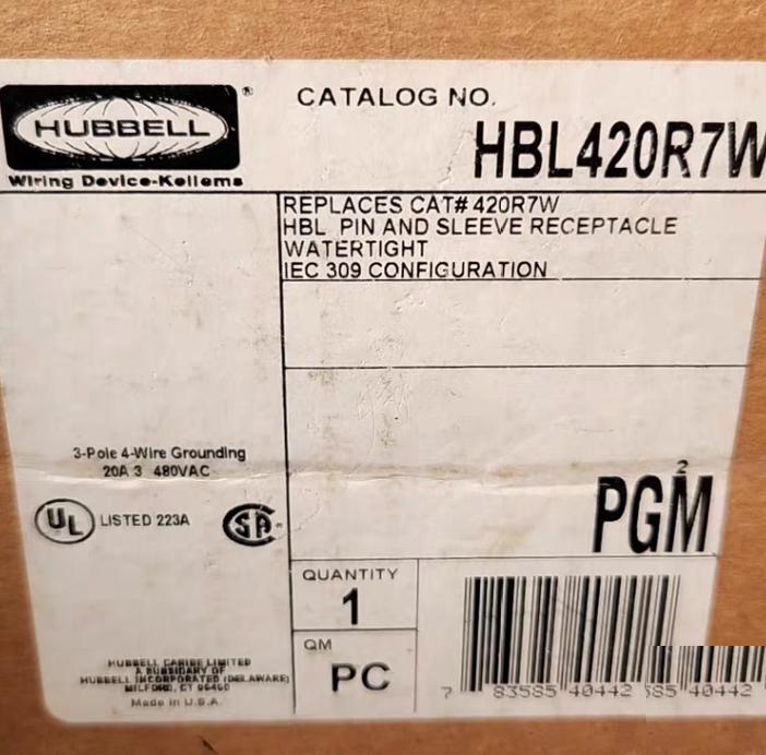 Hubbell HBL316P6W 20 HBL420R7W HBL420P7W 1 HBL532R6W 2