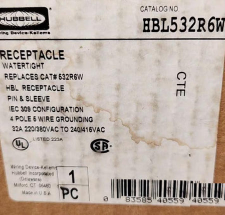 Hubbell HBL316P6W 20 HBL420R7W HBL420P7W 1 HBL532R6W 2