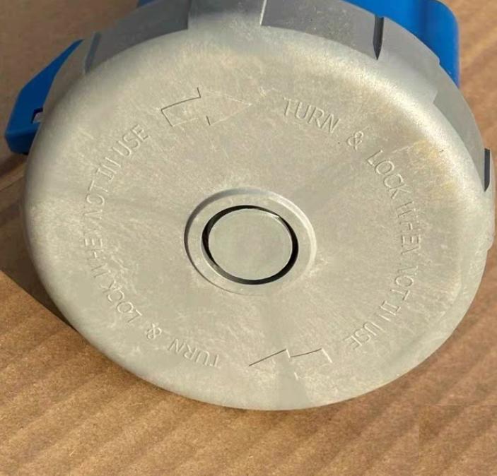 Hubbell HBL360C6W Wiring Device-Kellems 8 10 Heavy Duty Products IEC Pin and Sleeve Devices Industrial Grade Female Connector Body 60A 250V AC 2-Pole 3-Wire Grounding Terminal Screws Blue Watertight