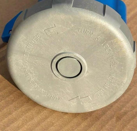 Hubbell HBL360C6W Wiring Device-Kellems 8 10 Heavy Duty Products IEC Pin and Sleeve Devices Industrial Grade Female Connector Body 60A 250V AC 2-Pole 3-Wire Grounding Terminal Screws Blue Watertight