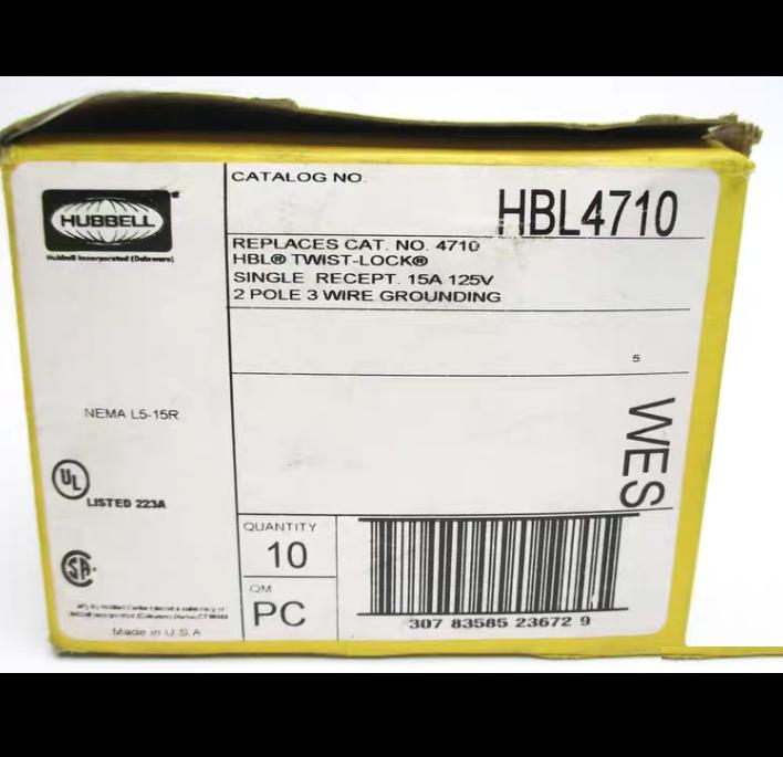 Hubbell HBL4700 HBL4710 15A 125V 3 250 380 HBL4700 20 HBL4710 18