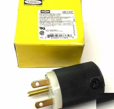Hubbell HBL5280C Straight Blade Device Male Plug Insulgrip Heavy Duty4 6