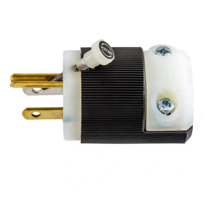 Hubbell HBL5280C Straight Blade Device Male Plug Insulgrip Heavy Duty4 6