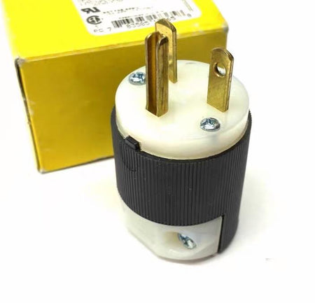 Hubbell HBL5280C Straight Blade Device Male Plug Insulgrip Heavy Duty4 6