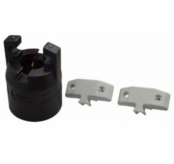Hubbell HBL7513C 8 10 Straight Blade Devices Male Plug Heavy Duty Industrial CommercialGrade Straight 3-Pole 3-Wire Non Grounding 50A 125 250V 10-50P Black Single Pack