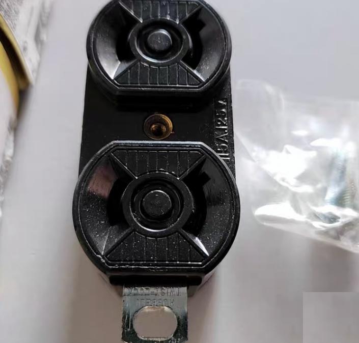 Hubbell HBL7545C 15A 125V 187 HBL7540 3 Locking Devices Midget Twist-Lock® Industrial Male Plug 15A 125V 2-Pole 2-Wire Non Grounding L1-15P Screw Terminal Black and White